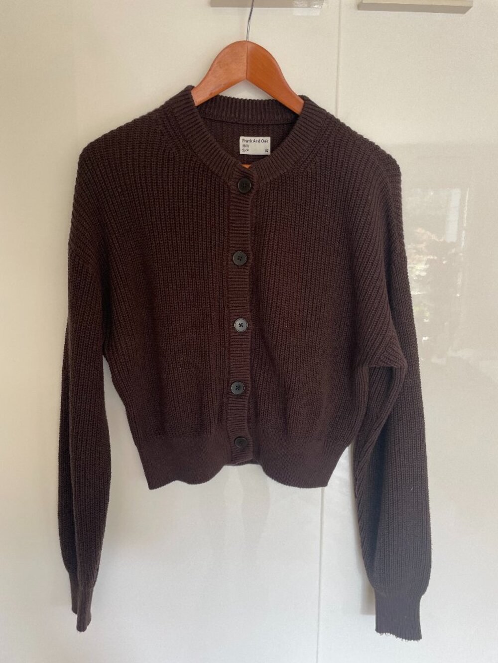 Frank & Oak SeaCell crewneck cardigan